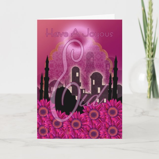 Eid Card, Happy And Joyous Eid, Holiday Card (Front)