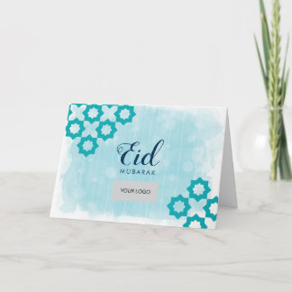 Eid Corporate Greeting Card - Blue