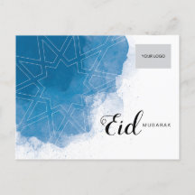 Eid Corporate Postcard - Blue
