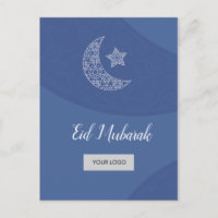 Eid Corporate Postcard - Blue