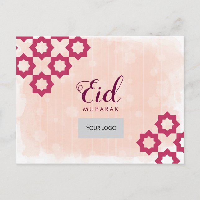 Eid Corporate Postcard - Red (Front)