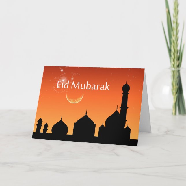 Eid Evening Sky - Greeting Card (Front)