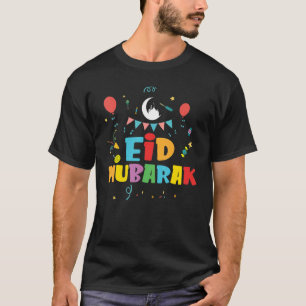 Eid Fitr Muslim Clothing Kids Eid Mubarak T-Shirt