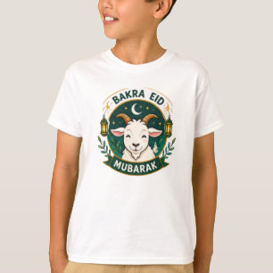 Eid Goat Cartoon Print T-Shirt
