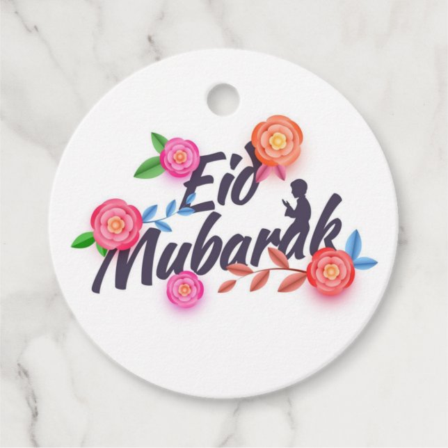 EID MOUBARAK. FAVOUR TAGS (Front)