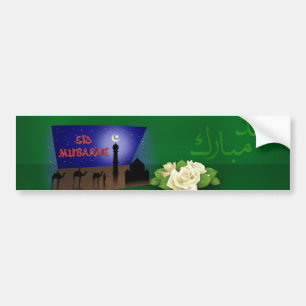 Eid Mubarak 3D Greeting - Bumper Sticker