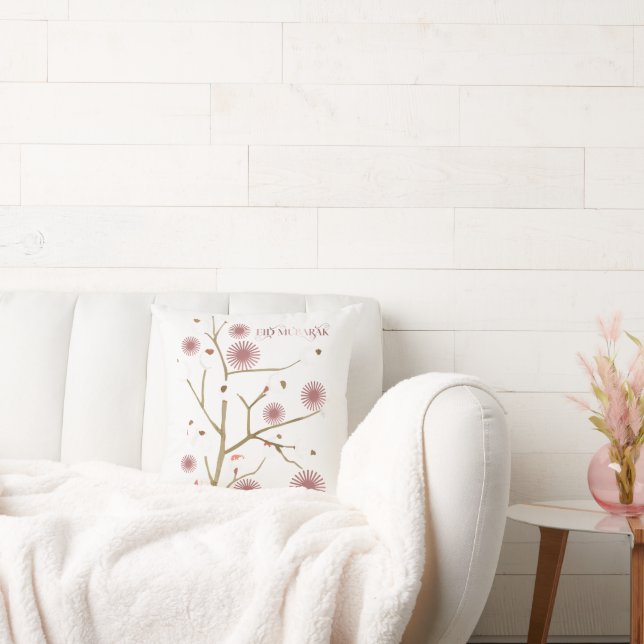 Eid Mubarak Aesthetic leave Sun Blaze Element  Cushion (Couch)
