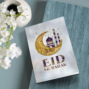 Eid Mubarak — Amethyst, Pearl and Gold Card
