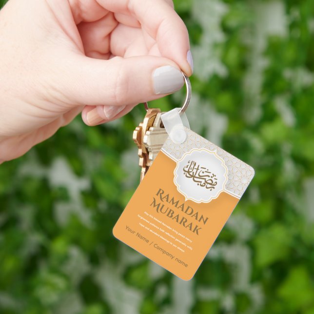 Eid Mubarak Card with Masjid Key Ring (Hand)