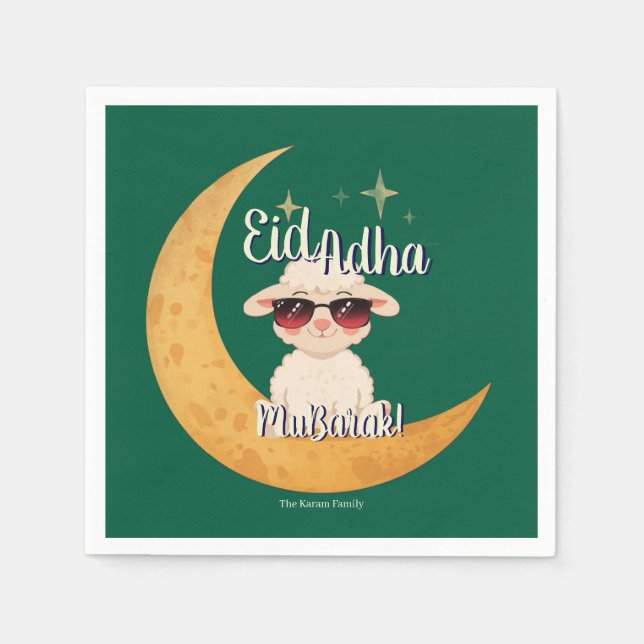 Eid  Mubarak Celebration Party  Napkin (Front)