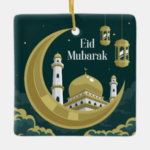 Eid Mubarak Ceramic Ornament