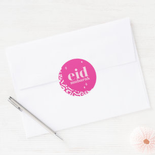 Eid Mubarak Classic Round Sticker
