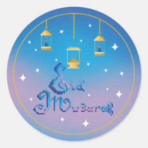 Eid Mubarak Classic Round Sticker