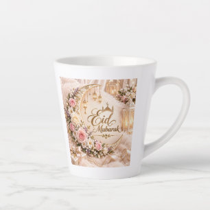 Eid Mubarak Coffee Mug   Floral Islamic Gift Mug