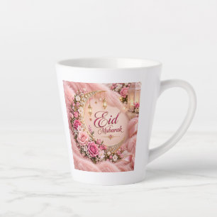 Eid Mubarak Coffee Mug   Floral Islamic Gift Mug