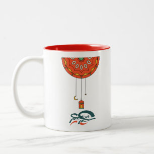 Eid Mubarak Colourful Design Two-Tone Coffee Mug
