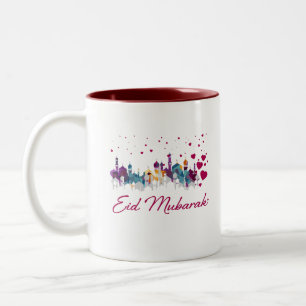 Eid Mubarak Colourful Islamic Unique Love Gifts Two-Tone Coffee Mug