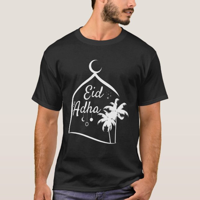 Eid Mubarak Eid Al Adha Al Fitr Islamic Holidays D T-Shirt (Front)