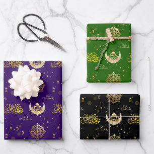 Eid Mubarak   Eid Al-fitr  Wrapping Paper Sheet