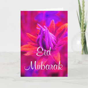 Eid mubarak floral greeting card
