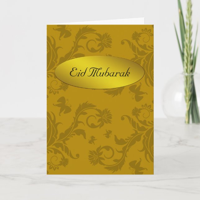 Eid Mubarak Floral Holiday Card (Front)