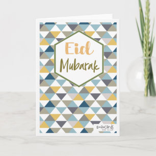 Eid Mubarak - Geometric Design Card