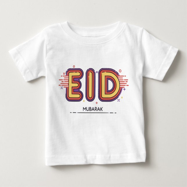 Eid Mubarak Gift: Our Premium Eid Mubarak Baby T-Shirt (Front)