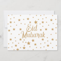 Eid Mubarak Gold Star Glitter Sparkle decor