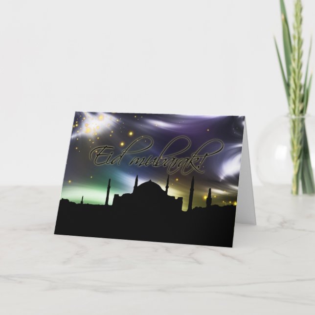 Eid mubarak greeting card (Front)