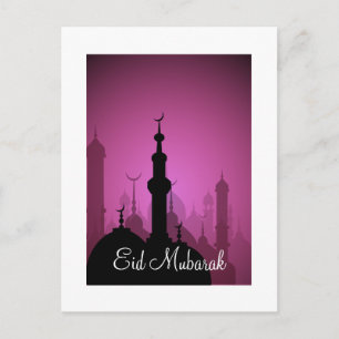Eid Mubarak Happy Eid Holiday Postcard