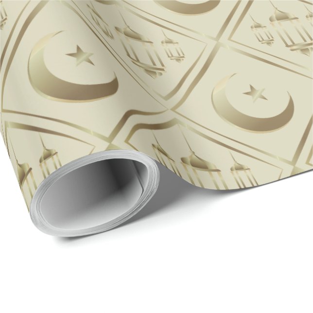 Eid Mubarak - Happy Eid -Ramadan Kareem Wrapping Paper (Roll Corner)