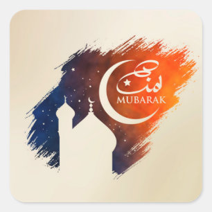 Eid Mubarak - Happy Eid Square Sticker