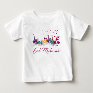 Eid Mubarak Islamic Happy City Infants T-Shirt