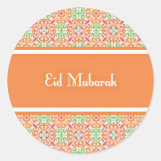eid mubarak.jpg classic round sticker