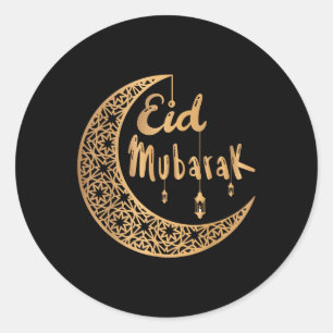 Eid Mubarak Kareem Islamic Fasting Kids Women Men Classic Round Sticker