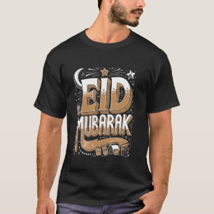 Eid Mubarak Lantern and Stars T-Shirt