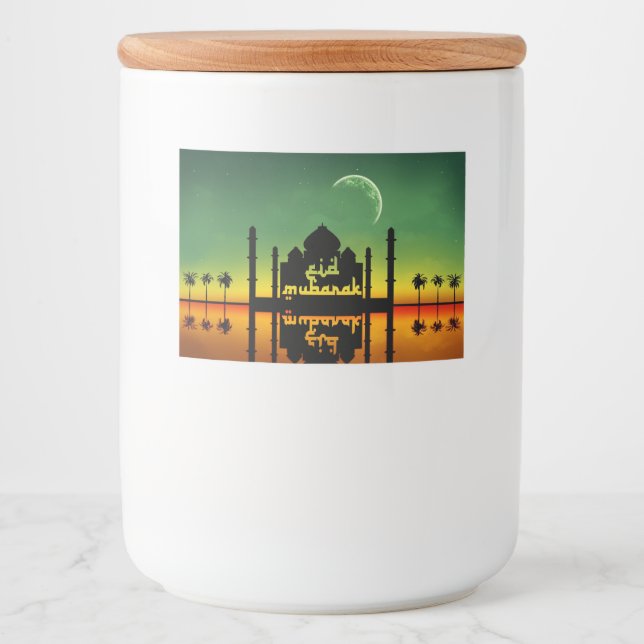 Eid Mubarak Night Reflection Food Label (Front)