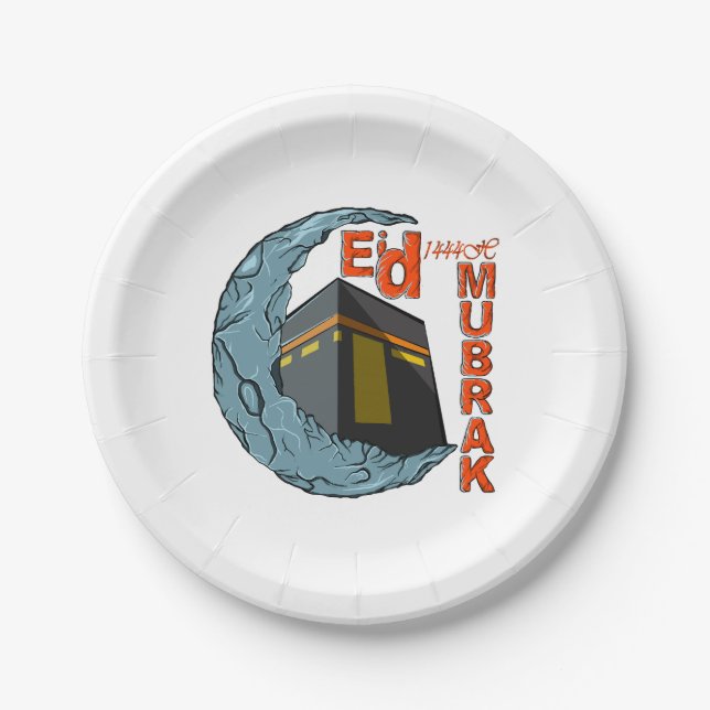 Eid mubarak paper plate (Front)