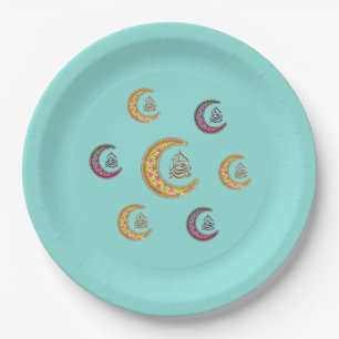 eid mubarak paper plates  عيد مبارك