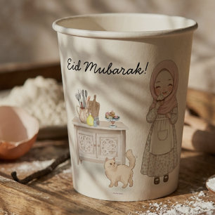 Eid Mubarak Party Paper Cups Muslim