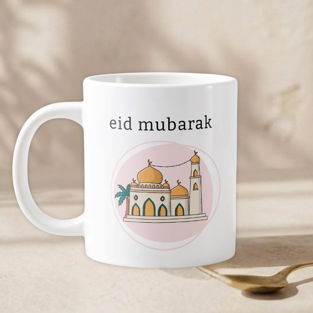 Eid Mubarak & Personalised Initial Coffee Mug (Creator Uploaded)