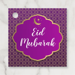 Eid Mubarak Purple Tag