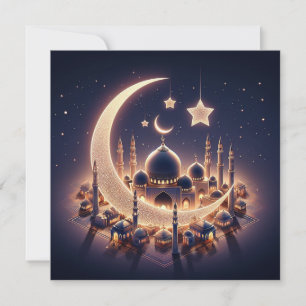 Eid Mubarak Ramadan Customisable Greetings Text Holiday Card