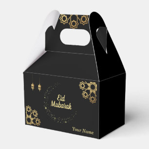 Eid Mubarak / Ramadan Kareem Golden Personalise Favour Box