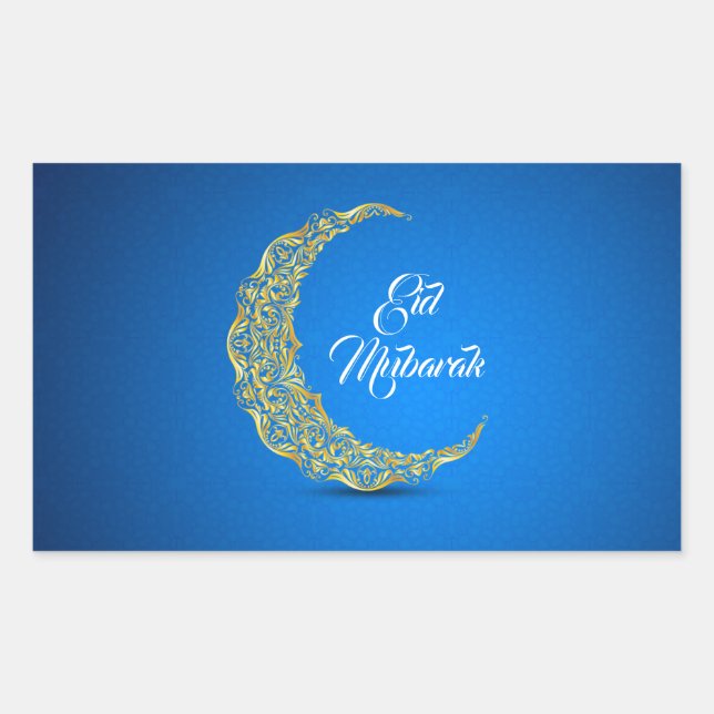 Eid Mubarak / Ramadan Rectangular Sticker (Front)