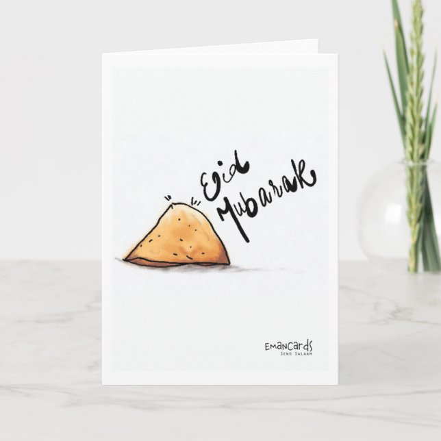 Eid Mubarak - Samosa Card (Front)