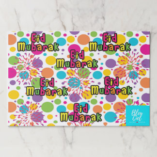 Eid Mubarak Splash  Tear Off Place Mats