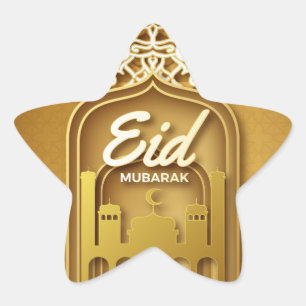 Eid Mubarak Star Sticker