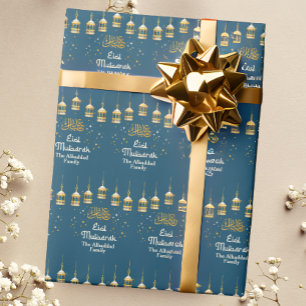 Eid Mubarak with Name Wrapping Paper