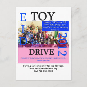 Eid Toy Drive 2012 Postcard